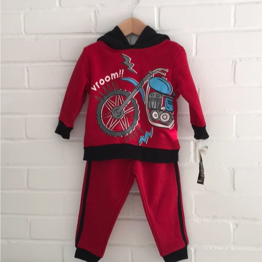New with tags. Little Rebel Warm Winter Two Piece Jogger Outfit Size 18 Months